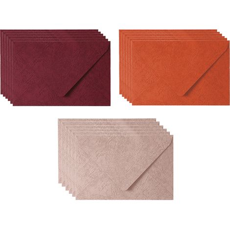 Enveloppe - 18 Pièces - 16,5 x 11 cm - Rose Orange Rouge - Pour Cartes D'invitation Et Correspondance (1/5)
