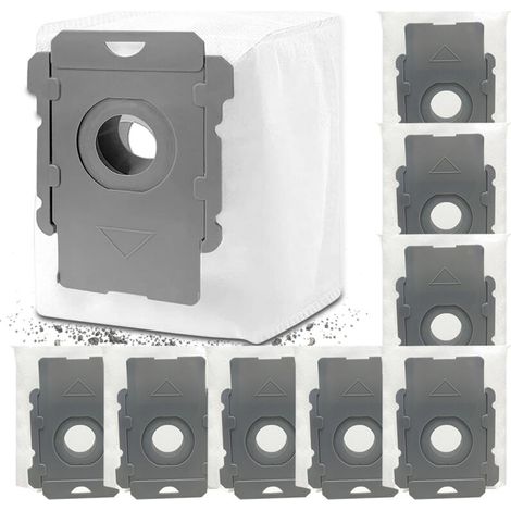 Confezione da 8 sacchetti per aspirapolvere compatibili con iRobot Roomba i7+, i7 Plus, i8, i8+, i3, i3+, i4, i4+, i4 Plus, i6, i6+, j7, j7+, s9, s9+, modelli di pulizia automatica Roomba (1/5)