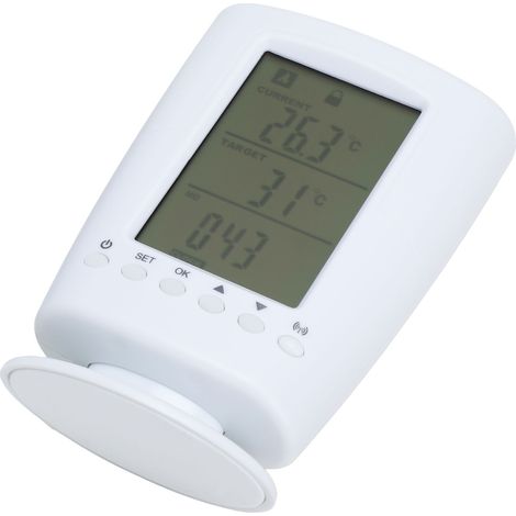 Prise thermostatique sans fil multifonctionnelle avec régulateur de température numérique programmable automatiquement, pour usage domestique, prise UE 230 V (1/5)