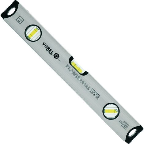 Vorel Aluminium-Wasserwaage 3 Libellen 400 mm 16551 VOREL (1/3)
