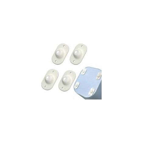 4 Pcs roulettes Pivotantes Autocollantes roulettes de Meubles Poulie de Boîte de Rangement roulettes à Billes de Transfert Mini Roulette Meuble en Plastique pour Meubles Diverses Boîtes de Rangement (1/5)