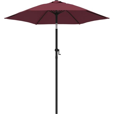 Ombrellone 200 x 211 cm alluminio bordeaux 020008148
