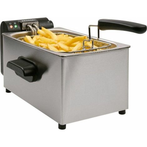 Grunkel Frypro-3SS Fritteuse Edelstahl 3L 2000W