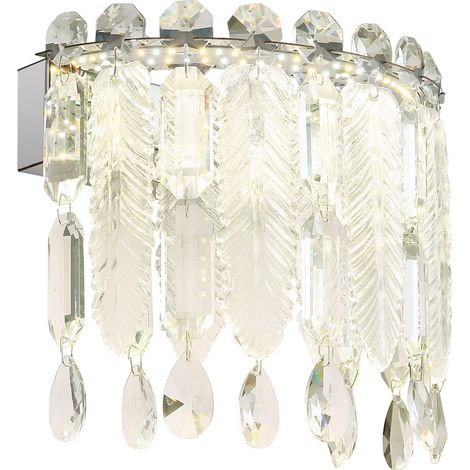 Globo - aplique de pared - KLUNKA - cromo - vidrio - LED - (1/5)