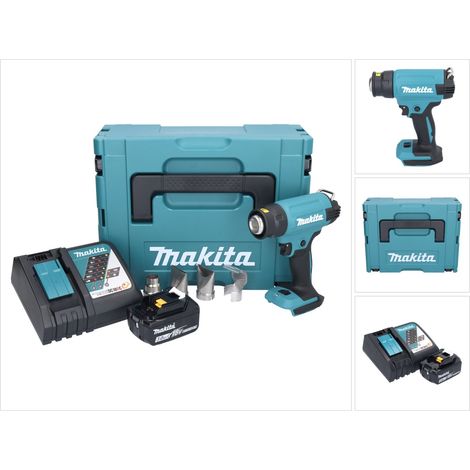 Makita DHG 181 RF1J Akku Heißluftgebläse 18 V 150 - 550°C + 1x Akku 3,0 Ah + Ladegerät + Makpac (1/5)