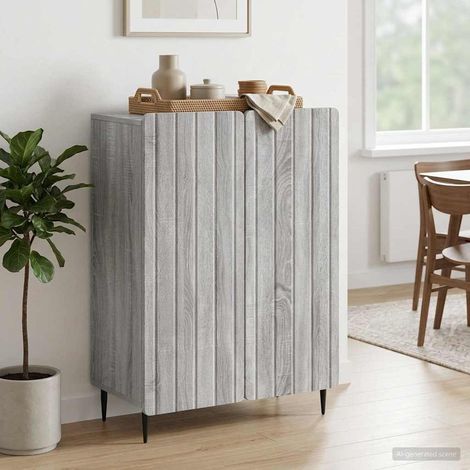 Buffet Sonoma gris 66 x 34,5 x 92 cm Bois d'ingénierie vidaXL (1/5)