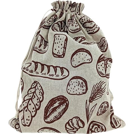 Bolsas reutilizables de algodón orgánico con cera de abeja para pan casero y masa madre. (1/5)