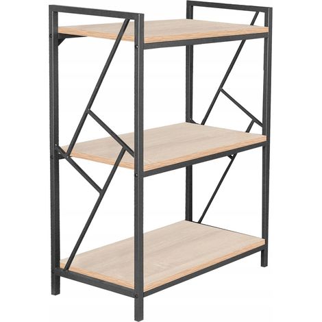 Libreria R2-FX (3 pezzi) in rovere Sonoma (struttura nera) (1/4)