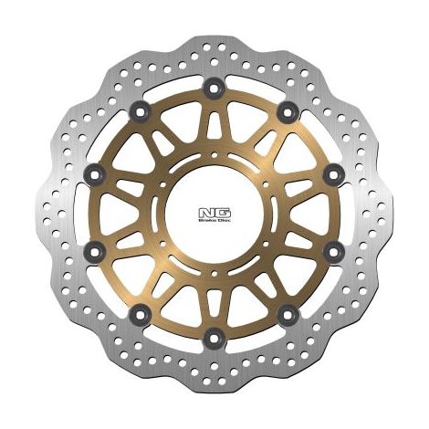 Disco de freno delantero NG para Honda 900/929/954 RR '00-03 (330 x 94 x 4,5 mm) (6 x 6,5 mm) con flotación ondulada.