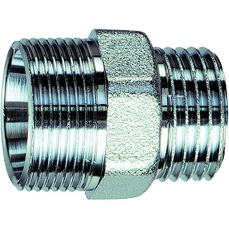 RACCORDO DIRITTO MASCHIO IN OTTONE CROMATO 1/2 M 24X19   FAR RUBINETTERIE
