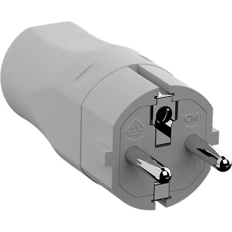 Elektrischer Stecker bachmann CEE 7 7 grau 78 mm (1/2)