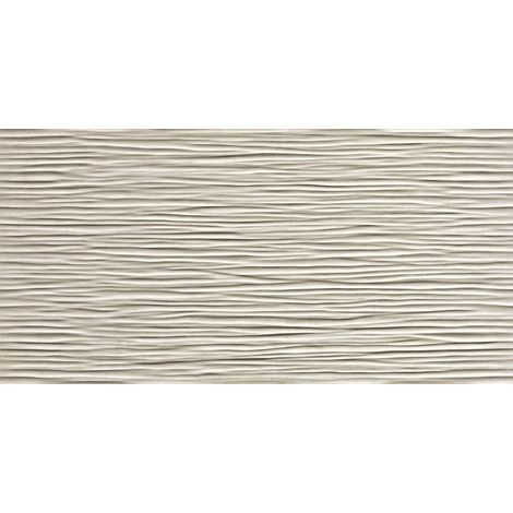 Carrelage effet Pierre 3D Quartzite Gris Crème Ocean 80x40x1 cm Mat Teravio - Mur intérieur (vendu par carton de 1,28 m²) - RO'MA CARRELAGE
