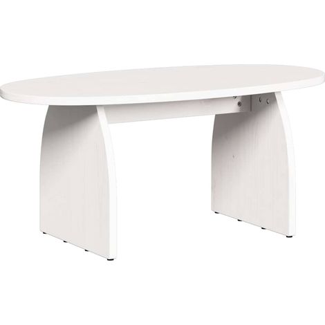 Maison Exclusive - Couchtisch Weiß 80 x 40 x 35 cm Massives Kiefe