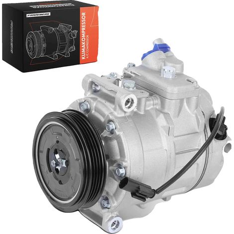 Compresseur de climatisation, compatible avec les modèles de véhicules de luxe, réfrigérant R134a, diamètre de poulie 100 mm, conduite à gauche, quantité d'huile de remplissage 160 ml (1/5)