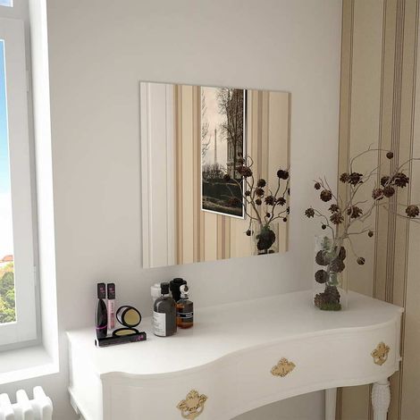 Miroir mural carré en verre 60 x 60 cm