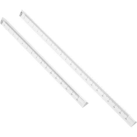 Règle transparente en plastique SEWACC (lot de 2), petite poche (1/5)