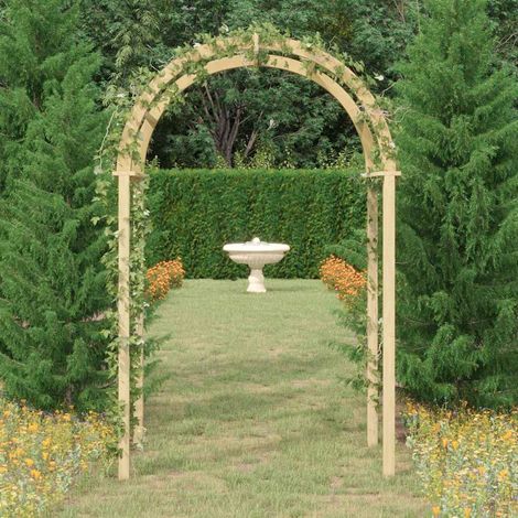 Arche de jardin Arche déco - Voûte de jardin 141x97x243 cm Bois de pin massif imprégné BV358294 - BonneVie (1/5)