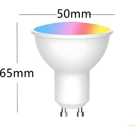 Ampoule Connectée WiFi Intelligente Compatible GU10-6W-220V 4pcs (1/5)
