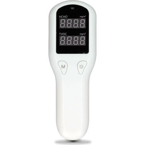 Détecteur de qualité d'air haute précision, testeur HCHO TVOC avec écran LCD, moniteur de gaz portable pour intérieur