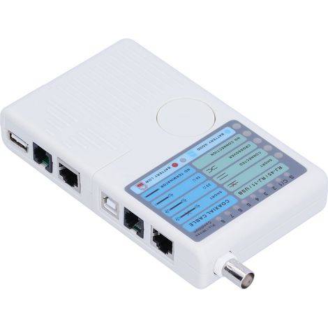 Koaxialkabeltester Multifunktions-Netzwerktool 4-in-1 RJ11/RJ45/USB/BNC Multi-Tester (1/5)