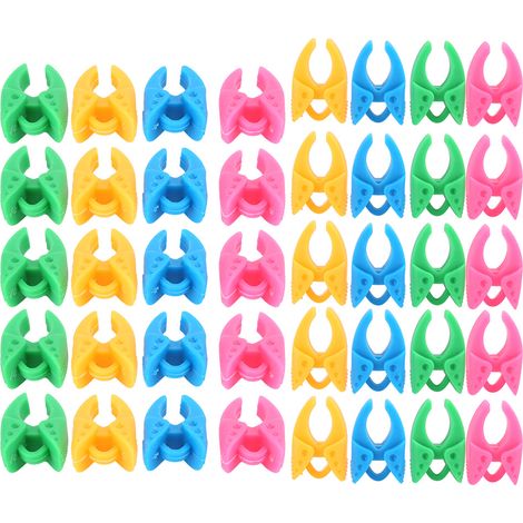 40 Pièces de Fixations Bobines en Silicone Coloré pour Fils à Coudre et Accessoires (1/5)