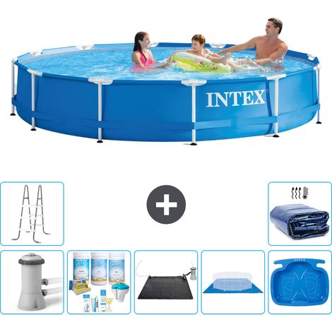 Intex Piscine Tubulaire Ronde - 366x76 cm - 8-pièces  S20484 (1/5)
