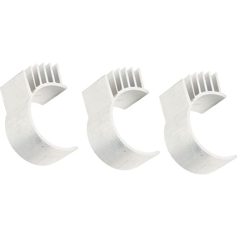 Dissipateur Thermique en Alliage d'Aluminium pour Moteur RC 260 370, Kit de Refroidissement Argenté 3 Pièces pour Performance Améliorée (1/5)