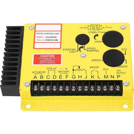 Régulateur électronique de vitesse pour générateur diesel, carte de contrôle de puissance, module de commande de régime 3000 tr/min, 12V-24V DC. (1/5)