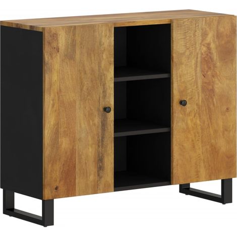 Credenza con 2 Ante 90x33x75 cm in Legno Massello di Mango vidaXL (1/5)