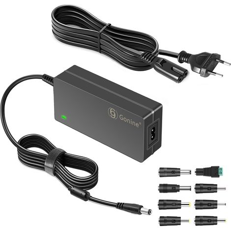Alimentation 24V 2,5A, Adaptateur CA/CC 24V 2,5A 2A 1,5A avec 8 fiches CC pour bandes LED, écrans d'ordinateur, outils de découpe électroniques, et bien plus encore (1/5)