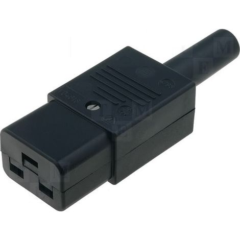 Conector Alimentacion IEC C19 Hembra Aerea 16A/250Vac