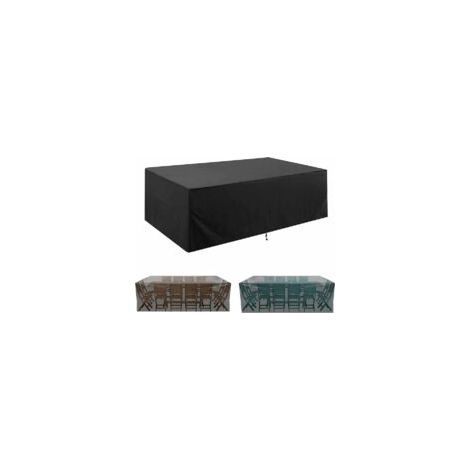 Funda para muebles de jardín, funda protectora de tela Oxford 210D para muebles de exterior, lona impermeable para muebles de jardín, resistente al viento y a los rayos UV, funda para mesa de jardín (