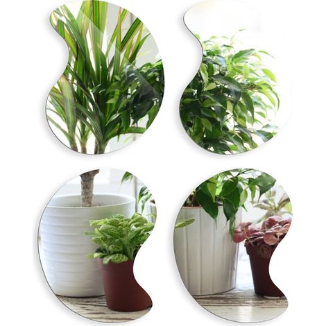 Set mit 4 dekorativen Acryl-Wandaufklebern in Form von (1/5)