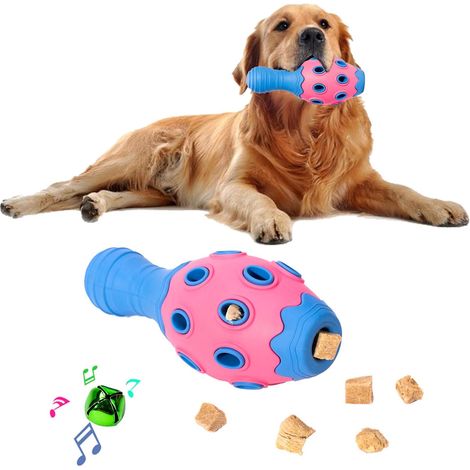 MINKUROW Giocattolo Per Cani, Giocattolo Per Cuccioli Di Rugby, Giochi Per Cani Con Design Cavo A Doppio Strato Palla Campana Integrata, Regalo Per Cani Per Tutti I Tipi Di Cani (1/5)