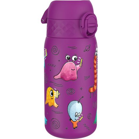Ion8 Aliens 400ml Edelstahlflasche, leicht, auslaufsicher, mit Ausgießer