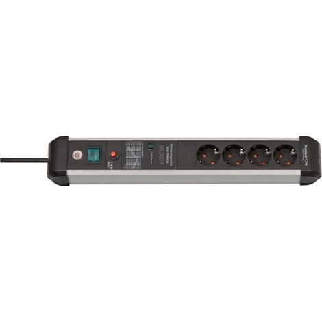 Brennenstuhl regleta negra con protección contra sobretensiones 3500 W