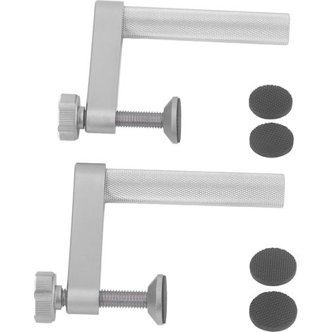Lot de 2 serre-joints d'établi en alliage d'aluminium de 19 mm, fixation rapide pour le travail du bois (1/5)