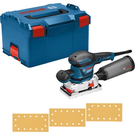 Bosch Schwingschleifer GSS 230 AVE, 3 x Schleifblatt C470, Zusatzhandgriff, L-BOXX (1/5)