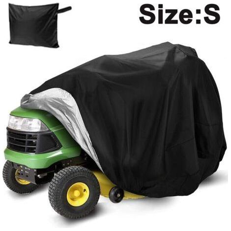Lawn mower/tractor cover (decks ≤54"), heavy-duty 210D Oxford polyester, UV-protection, universal fit with drawstring and storage bag (1/5)