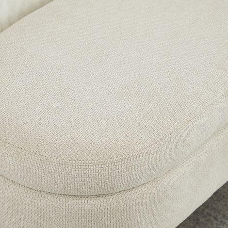 Banc de rangement 110 cm housse en chenille confortable. Idéal pour ranger les chaussures dans la chambre,le couloir et le salon.