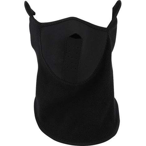 Cache-col thermique anti-vent unisexe pour cou et visage, masque demi-visage noir, sports extérieurs ski cyclisme hiver (1/5)