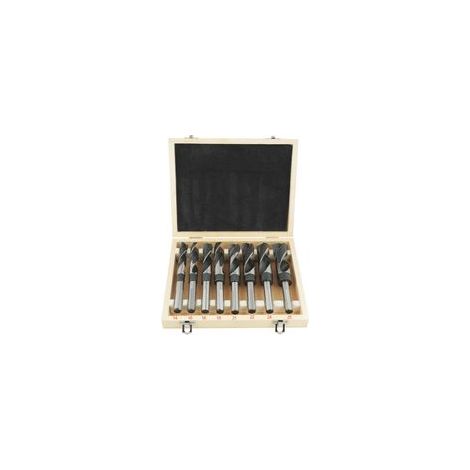 Juego de 8 brocas helicoidales HSS, broca industrial grande con tratamiento térmico. (1/4)