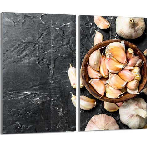 Glasschutzplatte für den Herd 2x30x52 Knoblauch (1/5)