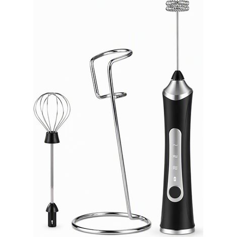 batteur électrique noir en acier inoxydable modele 26