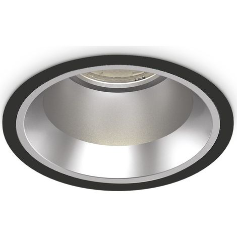 Ideal Lux OFF Downlight Encastré Rond Noir 16,2cm 4000K