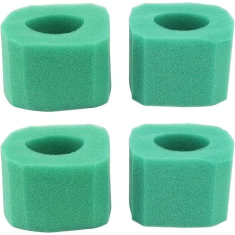 SHINING HOUSE Lot de 4 cartouches filtrantes de rechange en mousse réutilisables, durables et pratiques pour pompe de piscine-AquaForge (1/5)