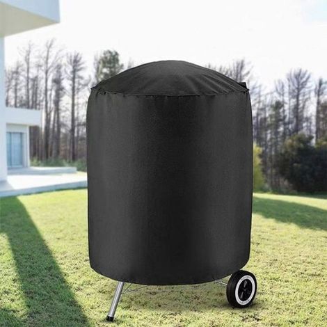Housse Barbecue - Rond - Oxford Imperméable - Extérieur Fumoir Vertical - 70 x 70 cm - 1 Pièce (1/5)
