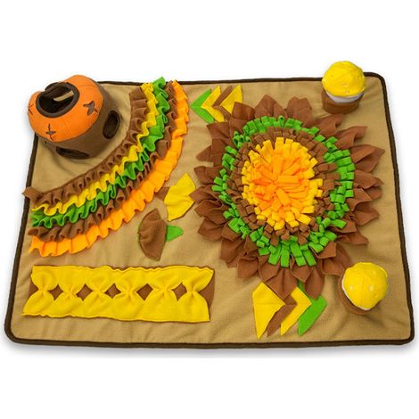 Tapis de reniflage interactif lavable pour animaux de compagnie, aide à manger lentement, à renifler les chiens à consommation d'énergie (1/5)