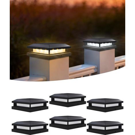 Lampe Solaire Poteau 9x9 / 10x10 / 12x12 cm 3000K/6000K IP65 (1/5)