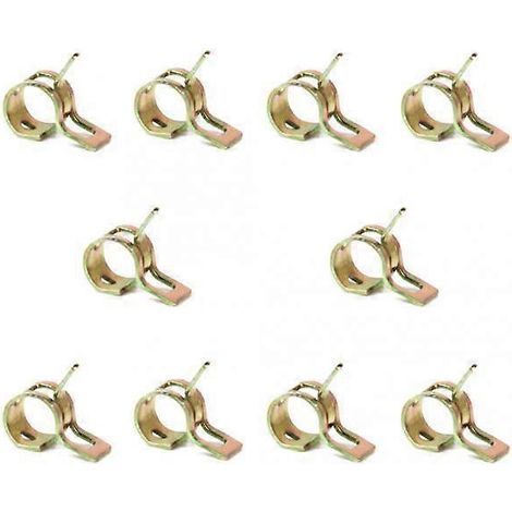 50 colliers de serrage à ressort pour tuyau de carburant/vide en silicone basse pression 6 mm (1/5)